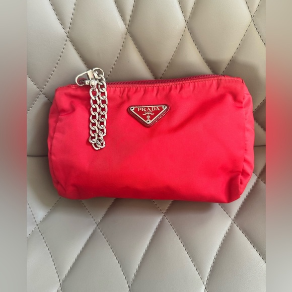 Prada Handbags - Authentic Prada Cosmetic Pouch EUC